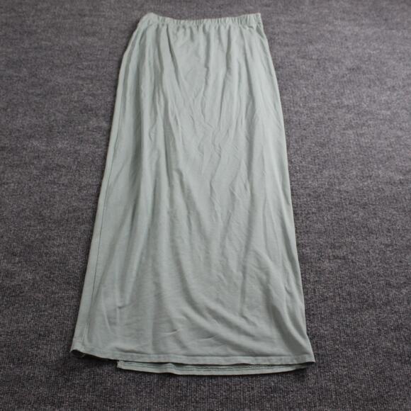 Reformation Skirt Small Dunne Knit Midi Sage Green Minimalist Quiet Luxury Chic - Picture 4 of 9